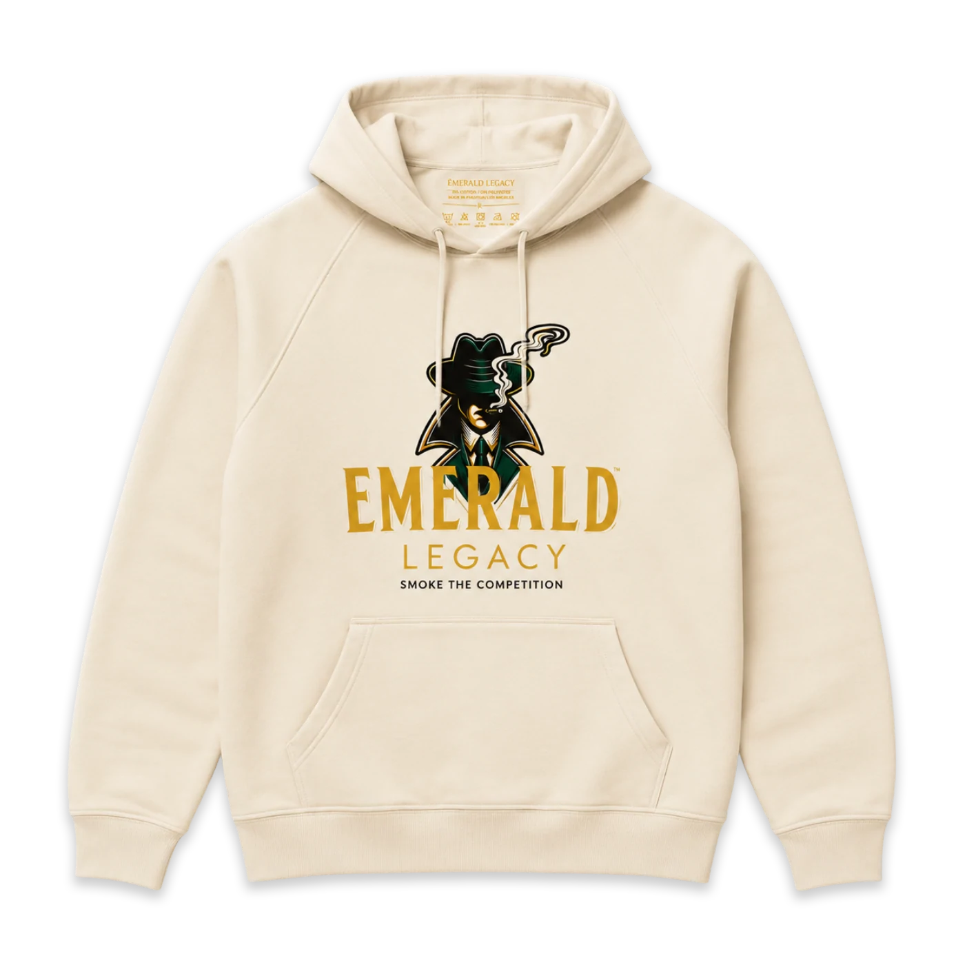 Cream Hooded Sweatshirt